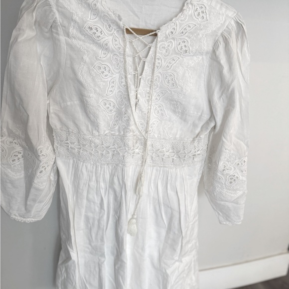 NWOT-NEVER WORN White Lace Boho Dress. Pristine condition. - Picture 7 of 11